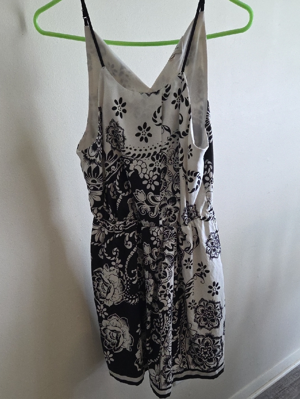 ECI Black and White Floral Mini Dress